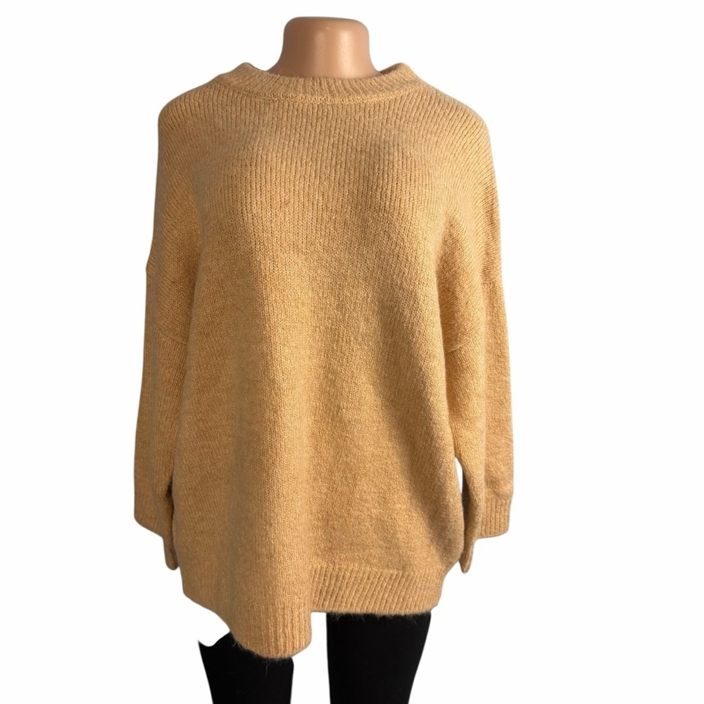 MNG Mango Cozy Women's Oversized Sweater in Warm Tan - Picture 2 of 8